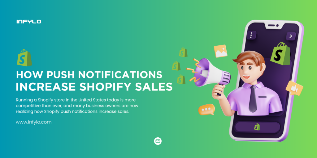 Shopify push notifications increase sales